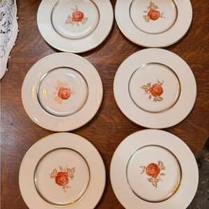 Castleton China- June pattern- set of 6 Bread and Butter Plates
